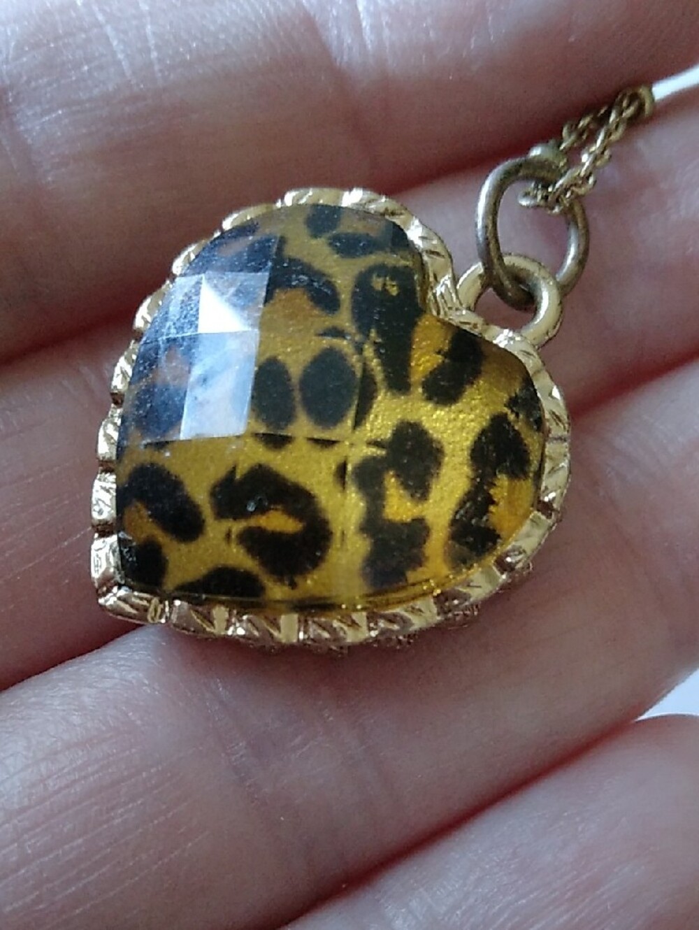 Betsey Johnson Gold-Tone Layered Necklace with Leopard Heart and Bird Charms - Picture 4 of 9